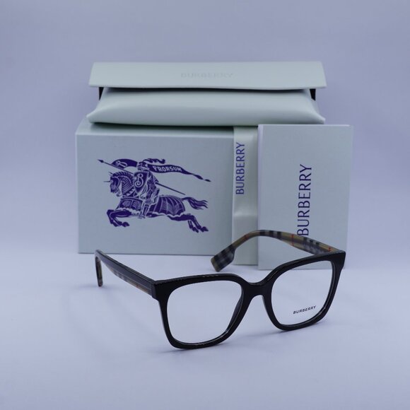 Burberry BE2347 3942 Square Eyeglasses 52mm – Black - Picture 1 of 10